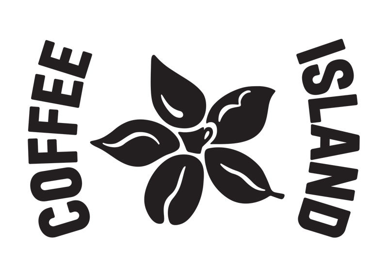 Ασπρόμαυρο λογότυπο για εταιρεία caffee